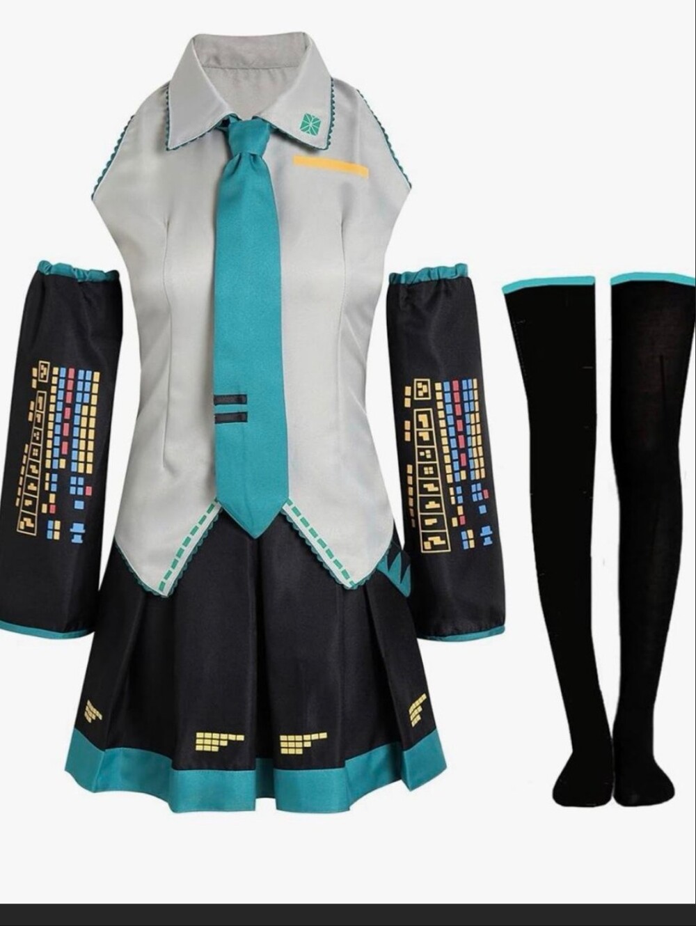 Hatsune Miku Vocaloid Anime Cosplay Outfit